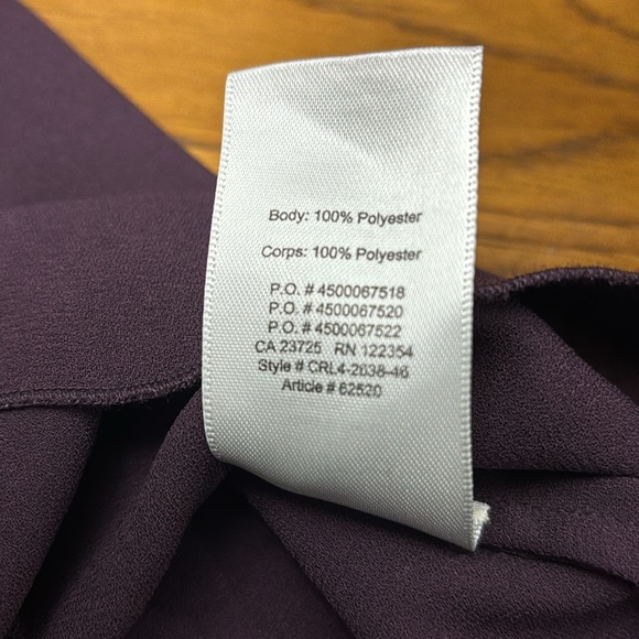 ARITZIA WILFRED Long Sleeve Off Shoulder Morel Blouse in Eggplant Colour - Picture 9 of 9